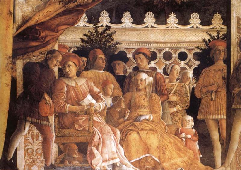 MANTEGNA, Andrea The Gonzaga Family and Retinue finished Germany oil painting art